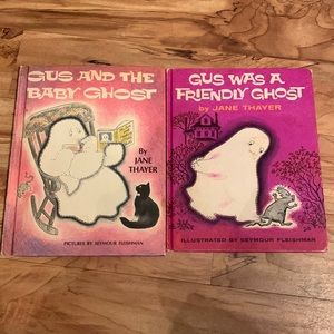 Gus the Ghost vintage hardcover reader elementary children books Jane Thayer